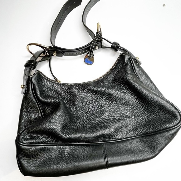 Dooney & BourkeBlack Pebbled Leather Hobo Bag